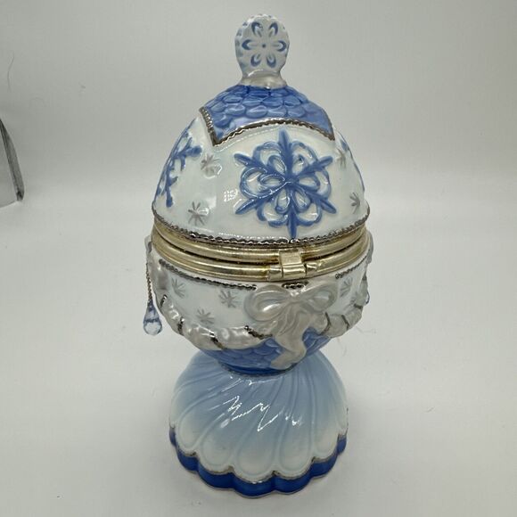 Frosty the Snowman MUSIC BOX Egg Shaped Home For The Holidays Japan 7" EUC! - Picture 5 of 16